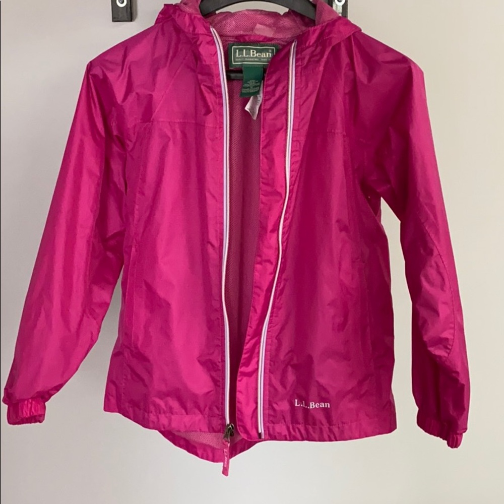 Girls LL Bean Rain Jacket